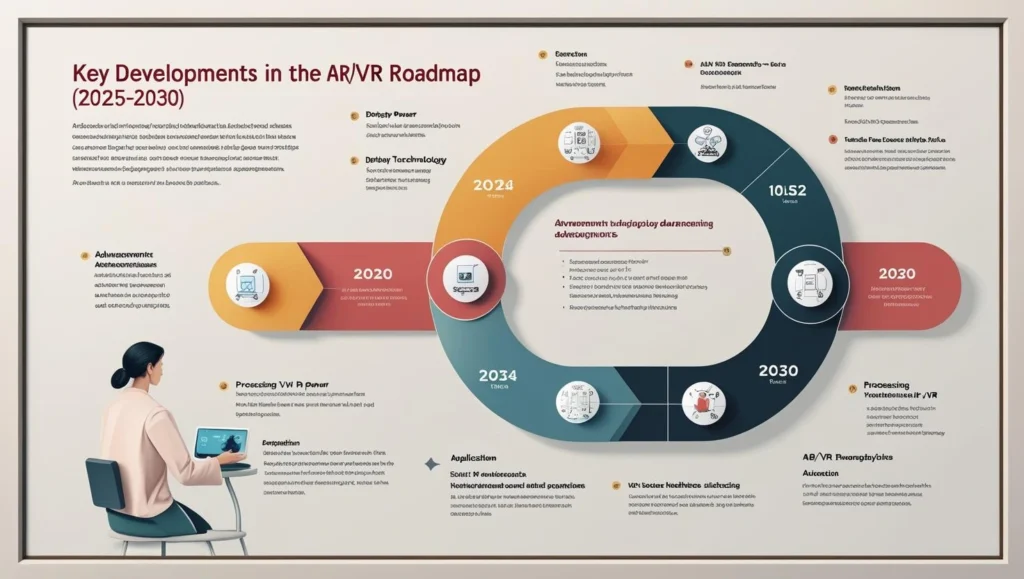 key develpment in AR/VR Roadmap 2025: The Next 5 Years of Mixed Reality & Metaverse Growth