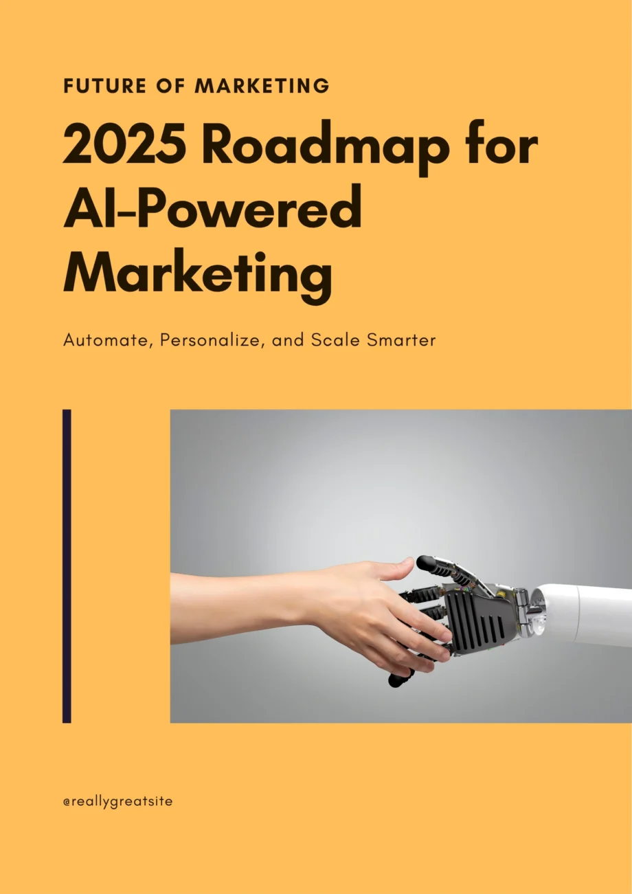 2025 AI marketing roadmap hero image featuring a futuristic neural network, funnels, and CRM icons, with Jasper and HubSpot integration for global campaigns