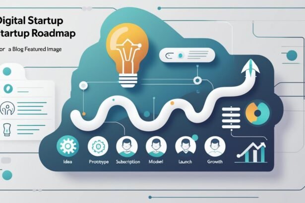 SaaS startup roadmap showing stages from idea to growth