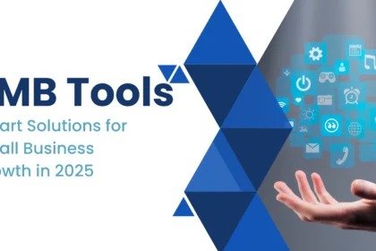 SMB tools banner image showing productivity-themed visuals for small business owners in 2025